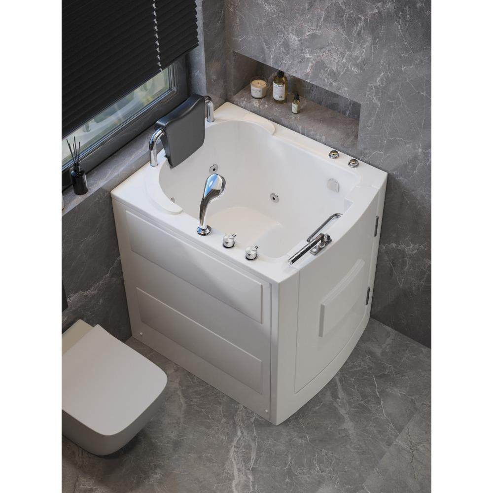 家用小户型老人步入式浴缸亚克力保温侧门无障碍老人专用低门槛