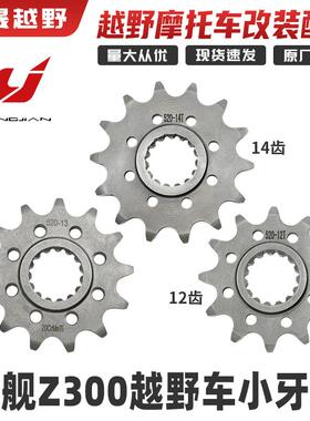 恒舰Z300越野机车小大齿盘 exc改装小炼轮1/4吋套筒扳手炼盘12 13
