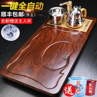 套装 茶盘2024新款 家用全自动一体烧水壶办公功夫茶具实木茶台茶海