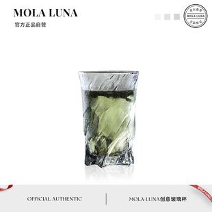 家用威士忌酒杯洋酒杯 MOLA.Raisen.杯具冰川纹玻璃杯日式 瑞森