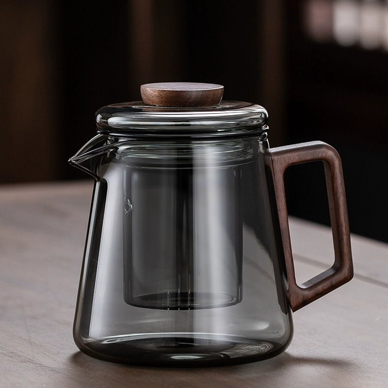 中式玻璃泡茶壶家用茶水分离泡茶茶具耐高温防爆烟灰茶壶家用水杯