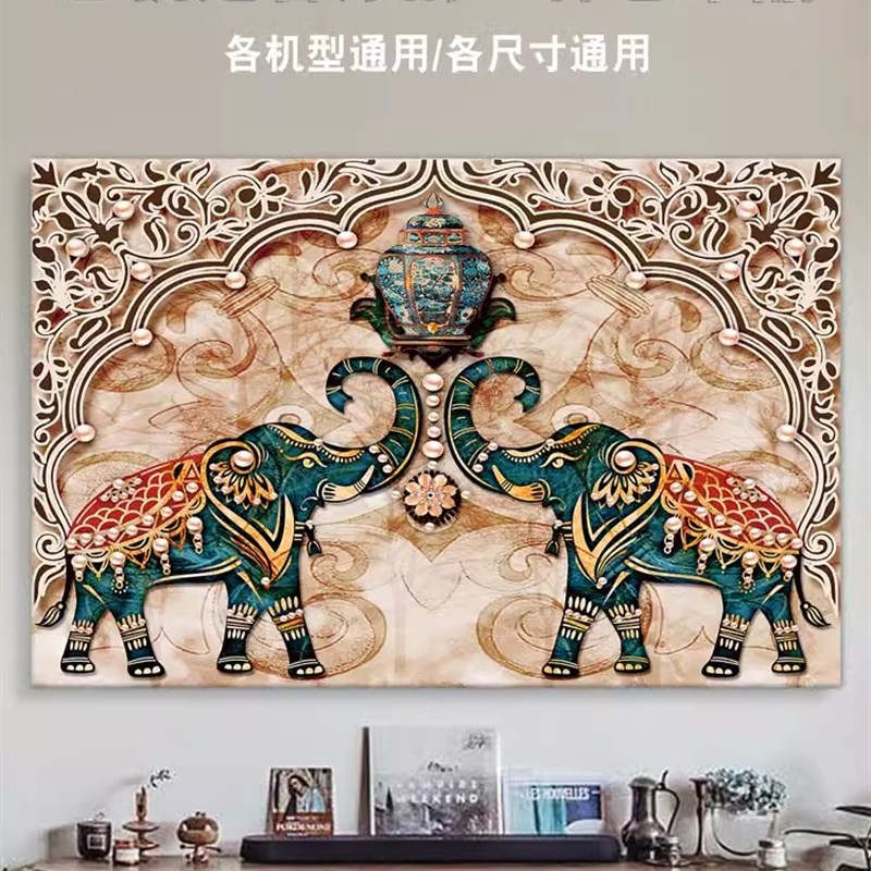 新款电视机罩防尘罩盖巾43寸55寸50寸65寸家用挂式液晶电视套盖布