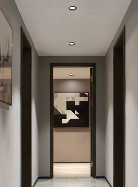 黑色led筒灯嵌入式开孔7. 12 59 20公G分天花灯5W7W12W24W孔灯新