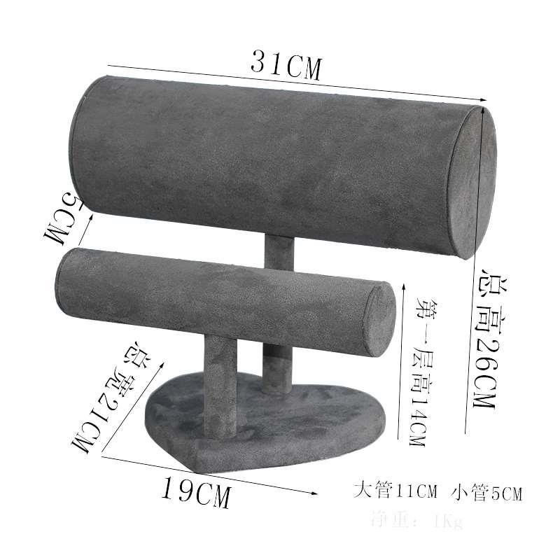头箍架子绒布发箍首饰架收纳头手发卡道具饰链项S链挂架饰品展新