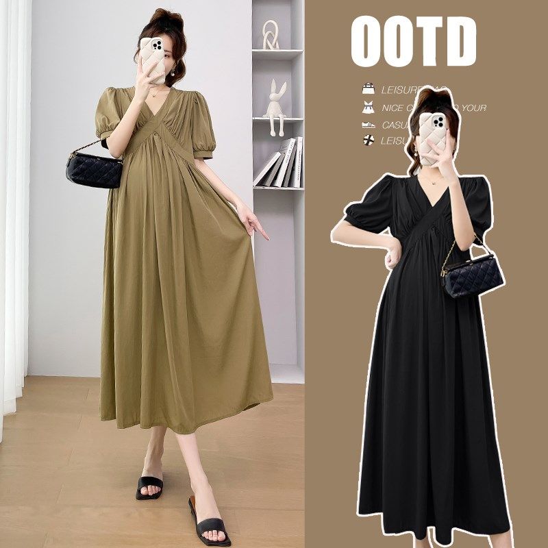 孕妇夏装连衣裙中长款宽松外穿裙子洋气潮妈孕装韩版显瘦过膝长裙,孕妇装/孕产妇用品/营养,连衣裙,淘宝优惠券,粉丝福利购,淘宝优惠卷