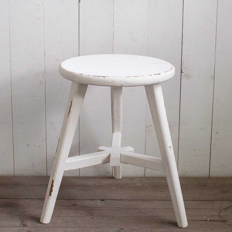 美式花架复古做旧实木圆形花凳庭院阳台花盆抬高架落地置物架椅子,住宅家具,阳台椅,淘宝优惠券,粉丝福利购,淘宝优惠卷