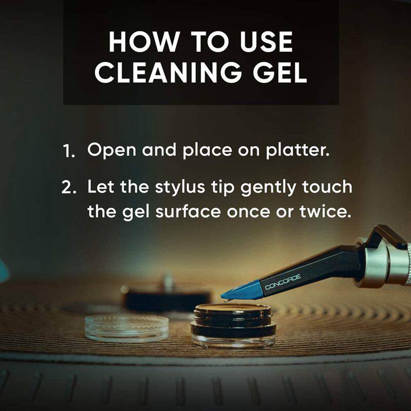 店长推荐轻触自粘黑胶唱机唱头唱针清洁器消除静电可重复使用去