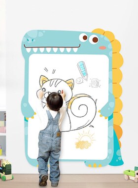 磁板儿童房间布装置卧室墙面鸦饰头书桌涂写字可擦床Q7530753创