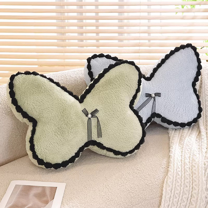 高级感蝴蝶结抱枕靠枕2026新款纯色靠垫客厅沙发护腰轻奢靠背枕垫