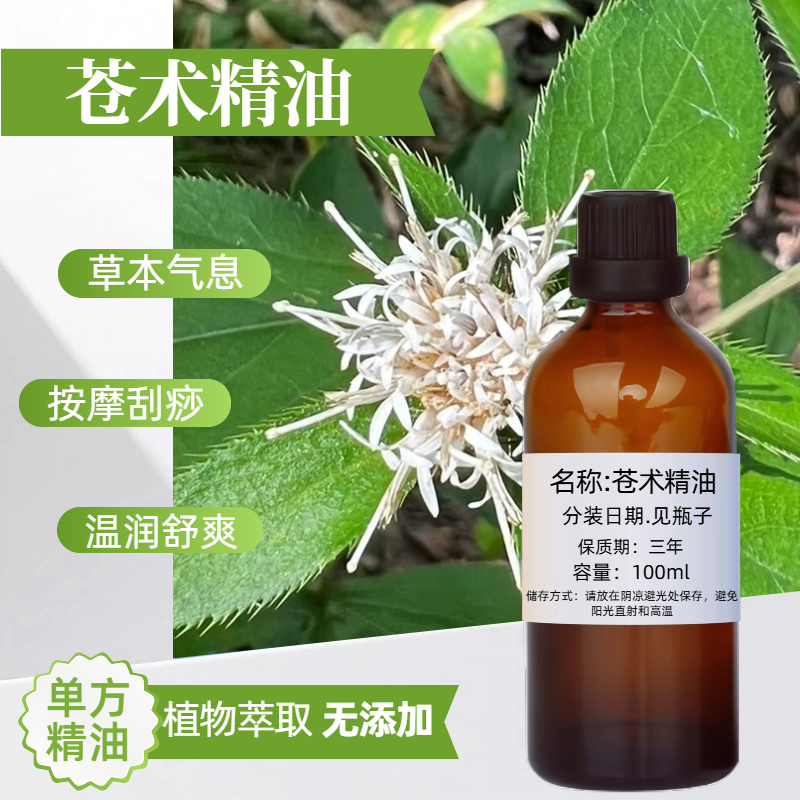 苍术精油100ml除风去湿按摩刮痧