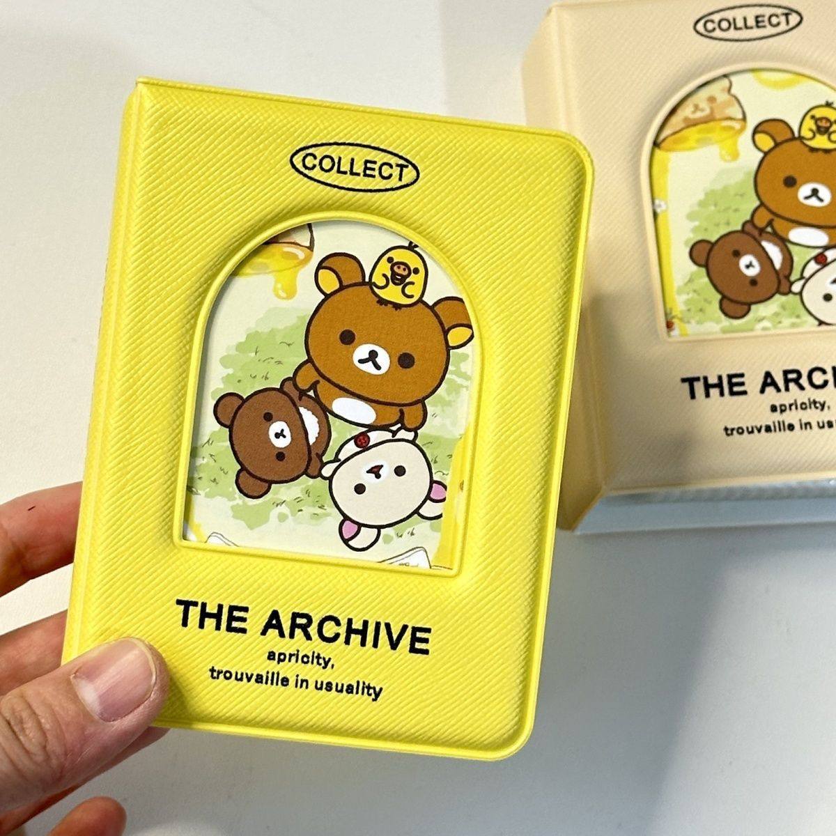 可爱轻松熊3寸卡册古早感相册