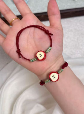 苹果饼干ins小红书同款手链