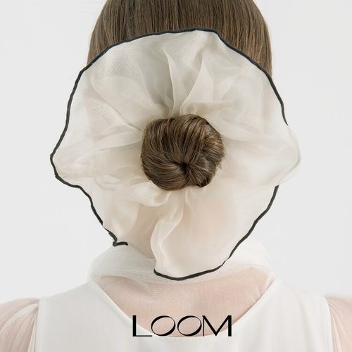 LOOM真丝缎面撞色发圈女轻奢时尚装饰大肠发圈生日礼物小众发绳