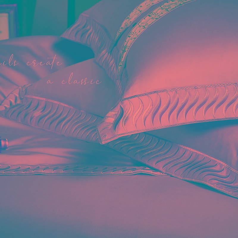 新中式结婚四件套全棉纯棉长绒棉被套140支新婚床单婚庆床上用品