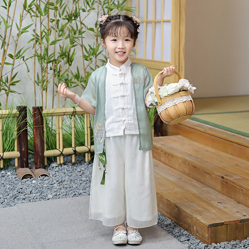 儿童汉服男女童秋季古装套装国学唐装小女孩古风童装中秋表演出服,童装/婴儿装/亲子装,汉服,淘宝优惠券,粉丝福利购,淘宝优惠卷