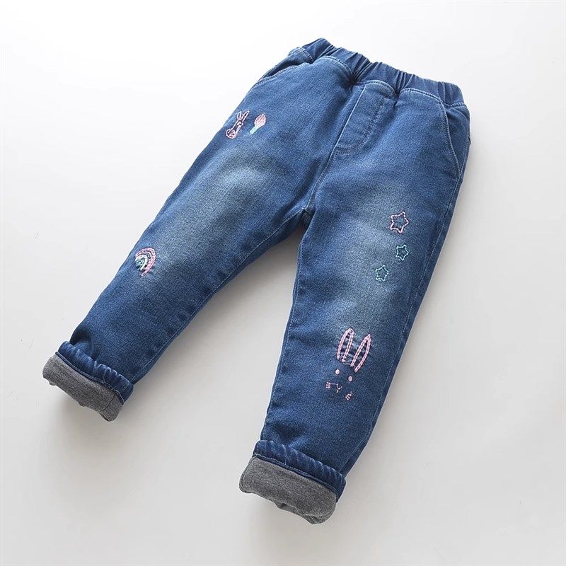 冬装女童夹棉牛仔裤三层加厚棉裤外穿裤子高腰儿童宝宝加绒保暖裤,童装/婴儿装/亲子装,儿童牛仔裤,淘宝优惠券,粉丝福利购,淘宝优惠卷