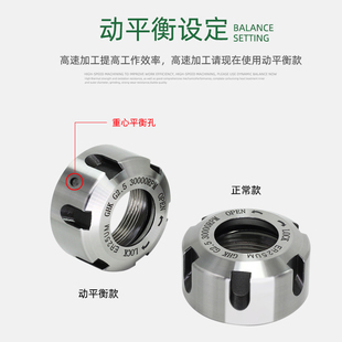 ER20 ER25 ER32 ER螺帽 数控螺母 ER16 ER40 动平衡螺母 高精螺母
