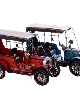 铁艺工艺品汽车老爷车模型摆件北欧家居客厅书房酒柜小装饰板摆设