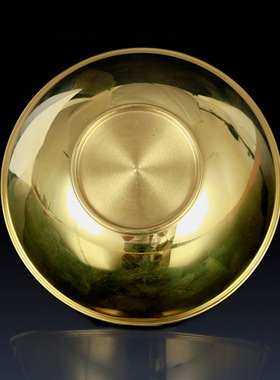 铜碗工艺品家居饰品摆件招财铜碗家居饰品办公室金饭碗铜聚财铜碗