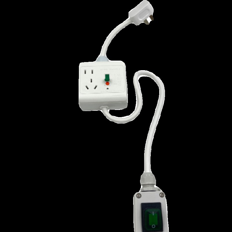 电热水器16a防漏电保护器插头空调漏保延长防水开关家用10免拔插