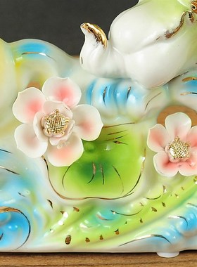 葫芦摆件陶瓷装饰品白菜工艺品客厅酒柜电视柜创意结婚礼物开业礼