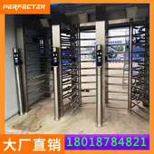 智能小区转闸人脸全高闸机防尾随访客二维码 过人通道滚闸口旋转门