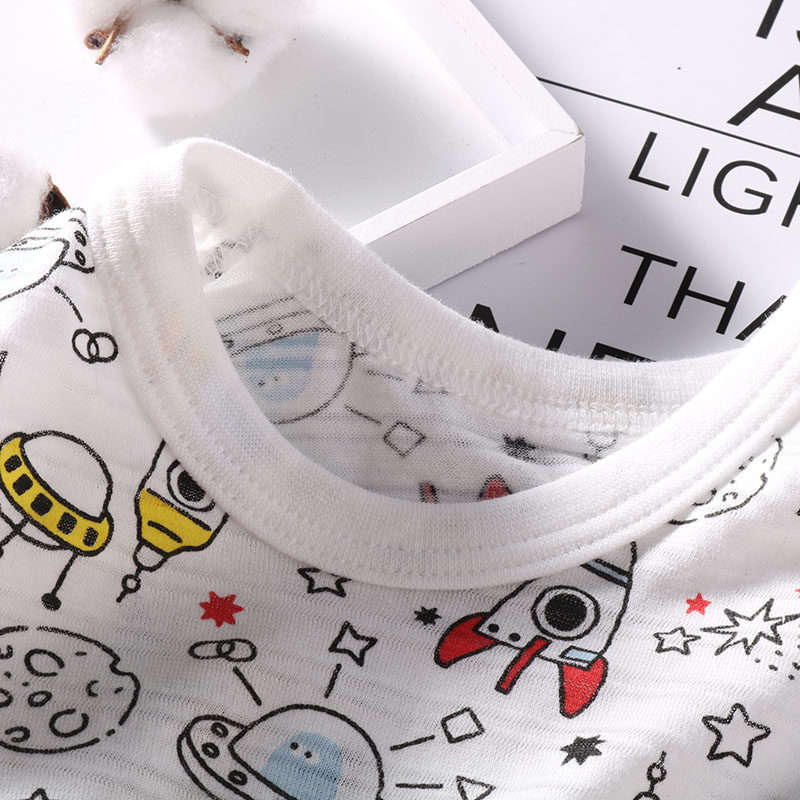 男童夏季空调房长袖睡衣超薄儿童上衣长袖t恤中大童打底竹节棉,童装/婴儿装/亲子装,T恤,淘宝优惠券,粉丝福利购,淘宝优惠卷