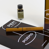 POEMSFORYOU巧克力咖啡色钢笔礼盒墨水精致为你写诗生日开学礼物