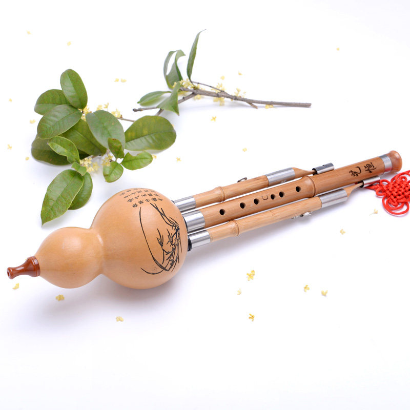 云南金丝楠竹葫芦丝儿童c调降b调胡芦丝小学生乐器初学者入门教程