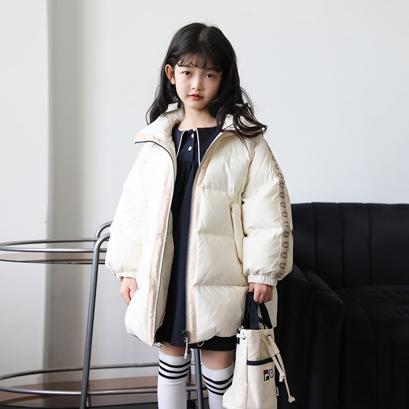 女童羽绒服中长款加厚24冬季新款小中大童保暖儿童装外套23173