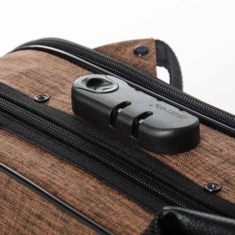 新款高档帆布小提琴琴盒带提手放水防震超轻双肩成人双带琴包4/4