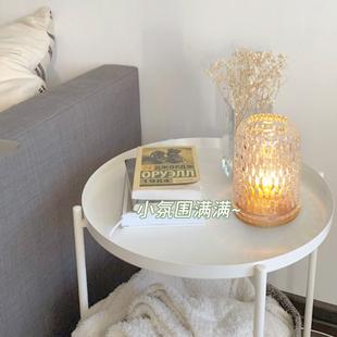 烛台香薰蜡烛灯浪漫水晶玻璃摆件轻奢香氛托盘玻璃烛罩氛围感灯具