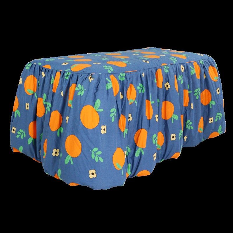 新款加厚橙子烤火被罩套长方形烤火罩电炉罩烤火被加绒加厚烤火箱