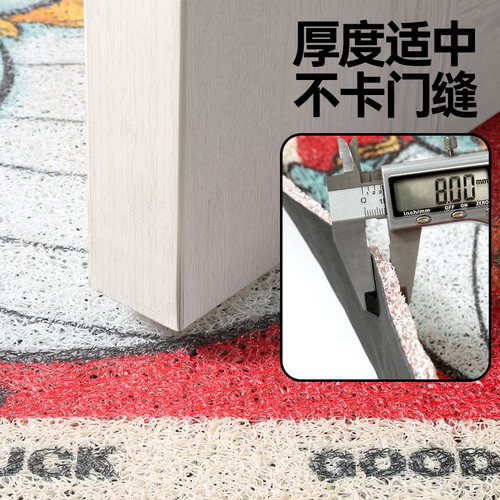 加厚丝圈地垫入户门垫大门口蹭土脚垫红色喜庆龙年耐脏免洗地毯