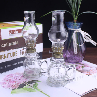 潮汕拜神拜老爷玻璃火油灯 家用复古煤油灯 老式酥油灯结婚子孙灯