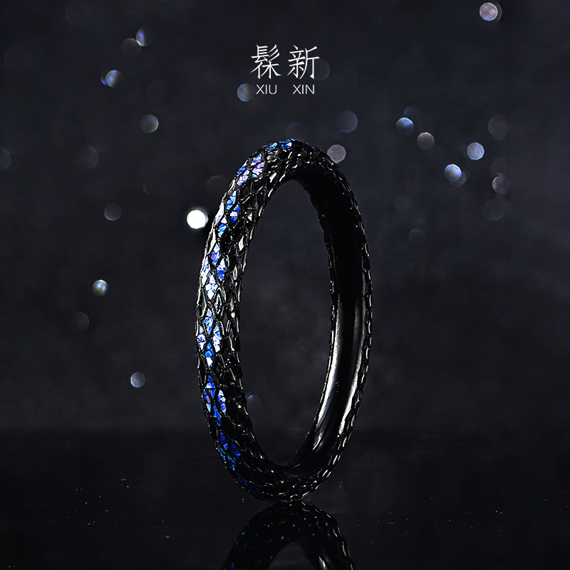 大漆螺钿手镯天然漆器