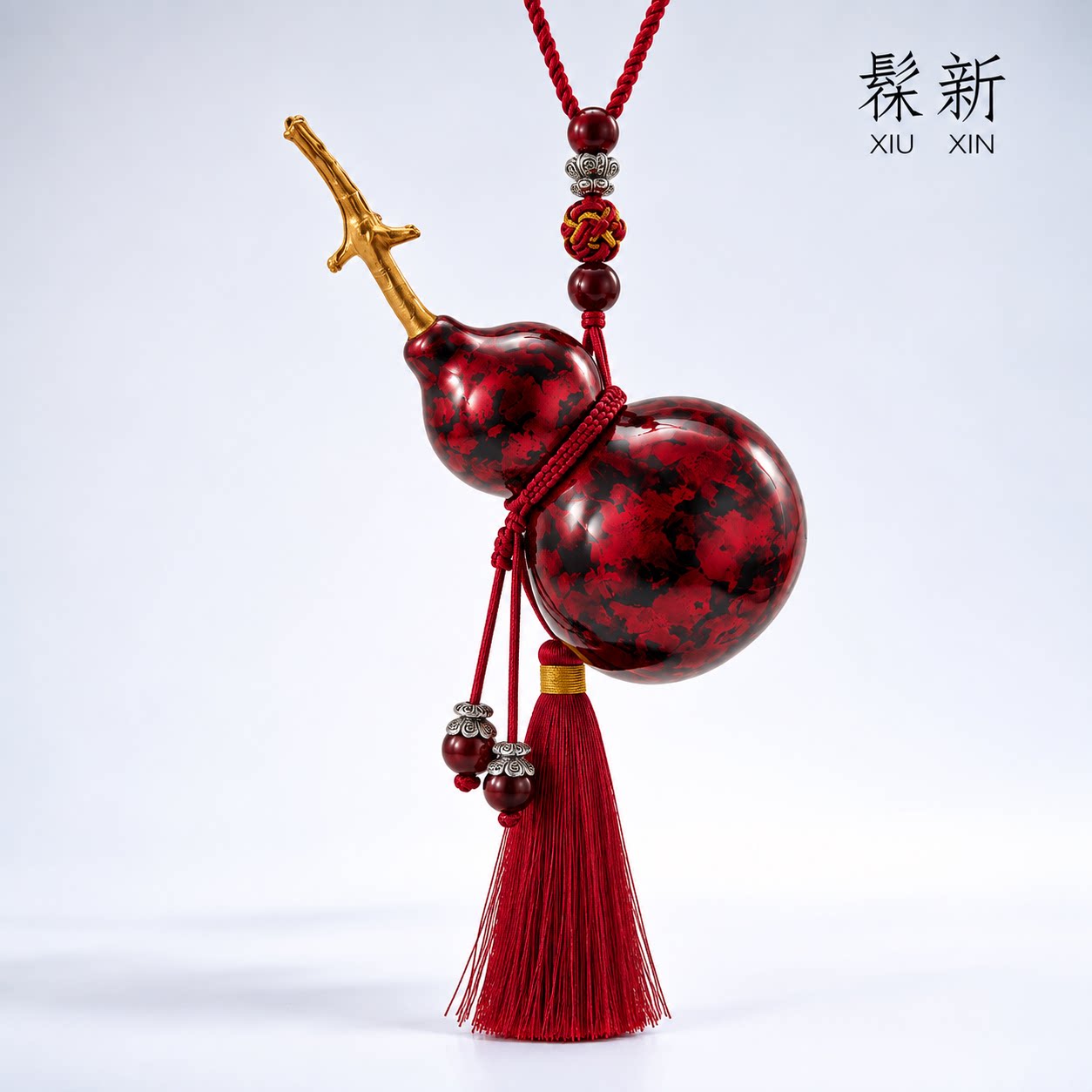福州三宝非遗大漆葫芦福禄车挂