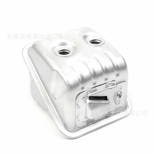 胡斯华纳445/450消声器 消音器 排气管 烟筒隔热板富世华油锯配件