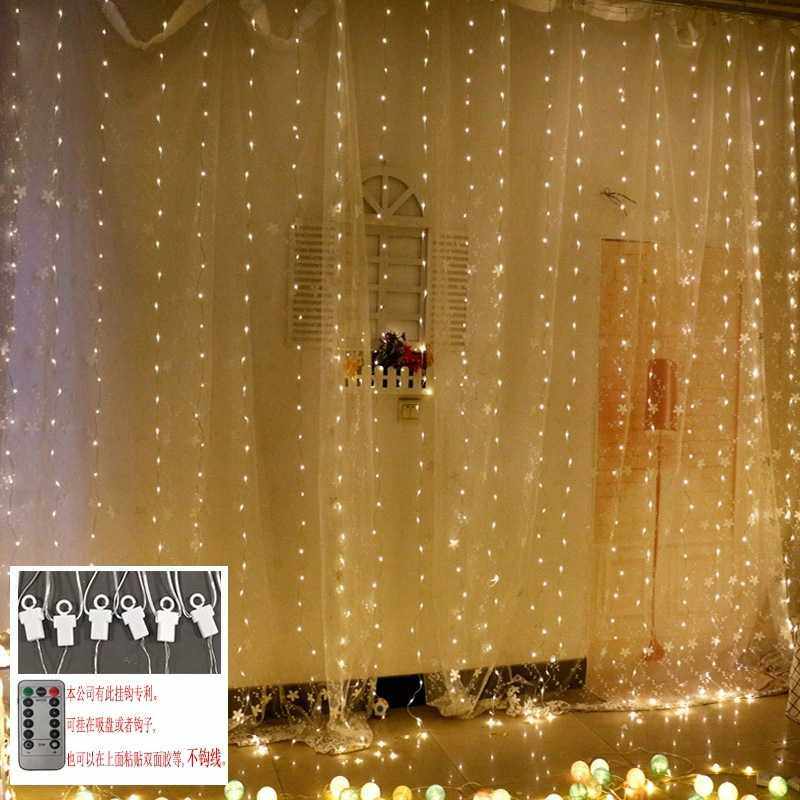 LED铜线窗帘灯usb遥控八功能3*3米铜线灯带挂钩 圣诞节日卧室装饰,节庆用品/礼品,装饰灯,淘宝优惠券,粉丝福利购,淘宝优惠卷