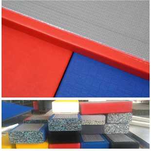 【柔道垫】 压缩海绵+皮革+防滑底 柔术垫子