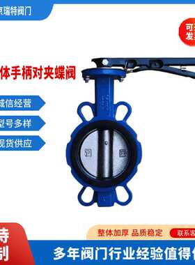 D71X-16Q DN32 dn25 球墨铸铁多标体手柄对夹蝶阀 蝶阀生产