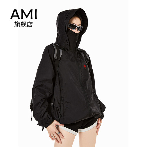 AMI官方薄款防晒衣女2026夏新款山系户外休闲防晒服外套上衣