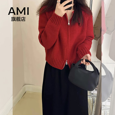 小个子宽松加厚针织开衫