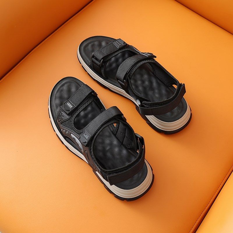 口碑佳作!Q弹鞋底!外贸男士夏季时尚百搭运动凉鞋魔术贴沙滩鞋,流行男鞋,休闲凉鞋,淘宝优惠券,粉丝福利购,淘宝优惠卷