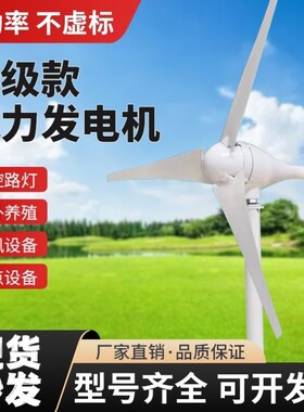 小型风力发电机家用风光互补路灯户外船用100W至1000OW 12V24V220
