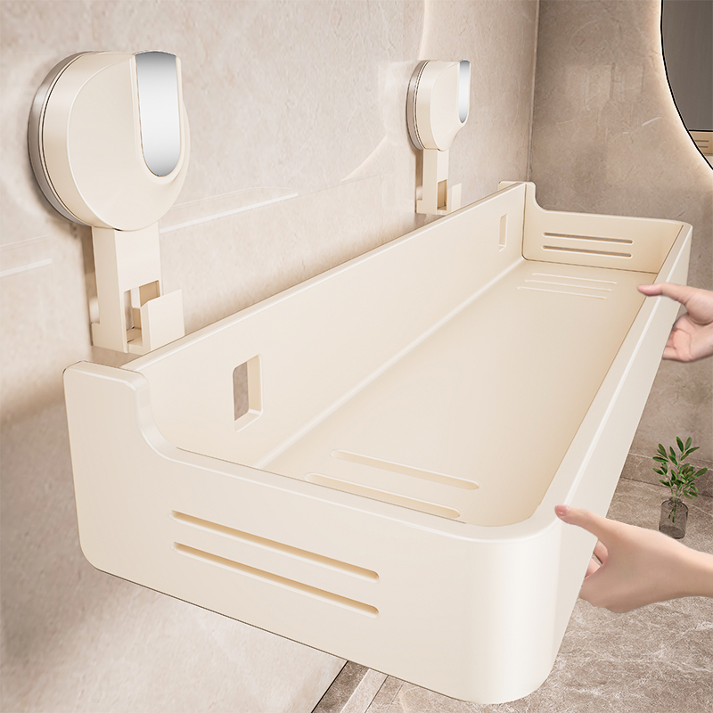 吸盘置物架浴室置物篮洗漱台免打孔墙上壁挂式厕所收纳架卫生间架