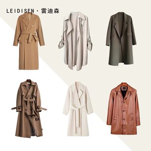 意式样板房衣柜衣帽间加长款秋冬女士衣服风衣外套呢子大衣连衣裙