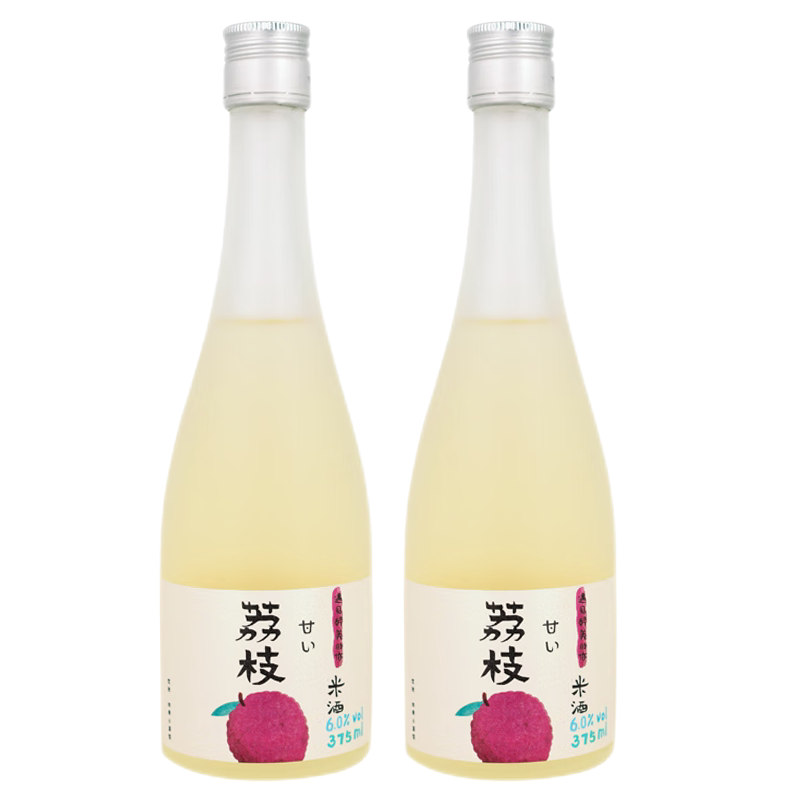 浙一家荔枝果味米酒江南米酿甜酒低度女士微醺糯米酒375ml*2正品