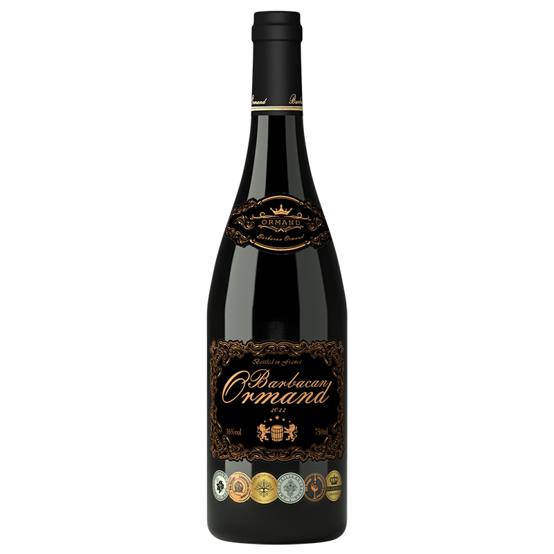 【金奖品质】法国原瓶进口欧曼德庄园16度干红葡萄酒红酒750ml