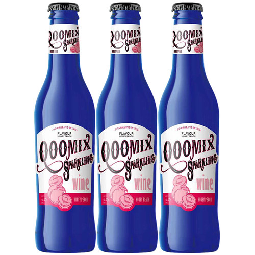 酷美客白桃白兰地风味气泡酒女士低度果酒小甜酒微醺270ml*3正品